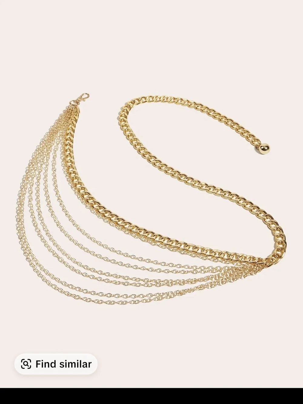 Gold Multi-Layer Chain Waist Belt - Women Accessories